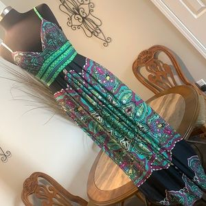Like New Art Deco print maxi dress by JFW